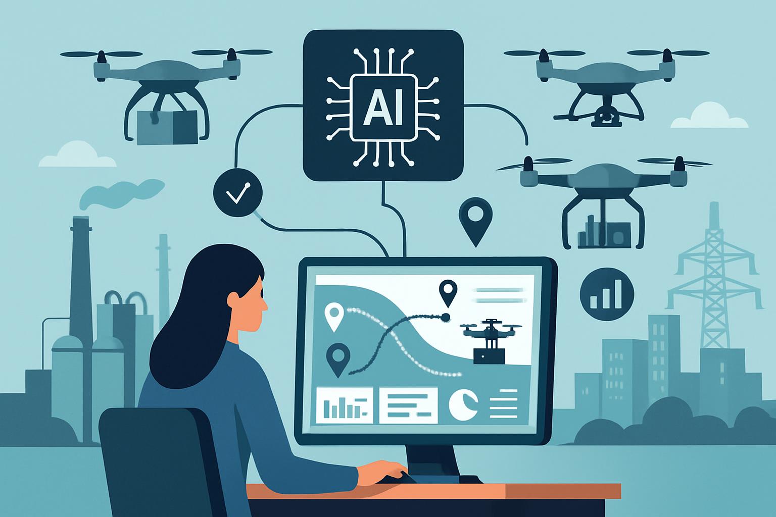 AI per la gestione intelligente delle flotte di droni