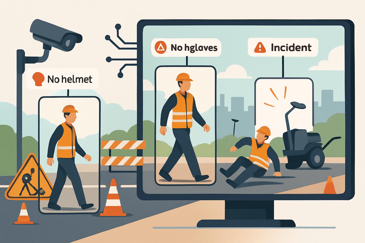 Computer vision per il monitoraggio automatico della sicurezza nei cantieri stradali