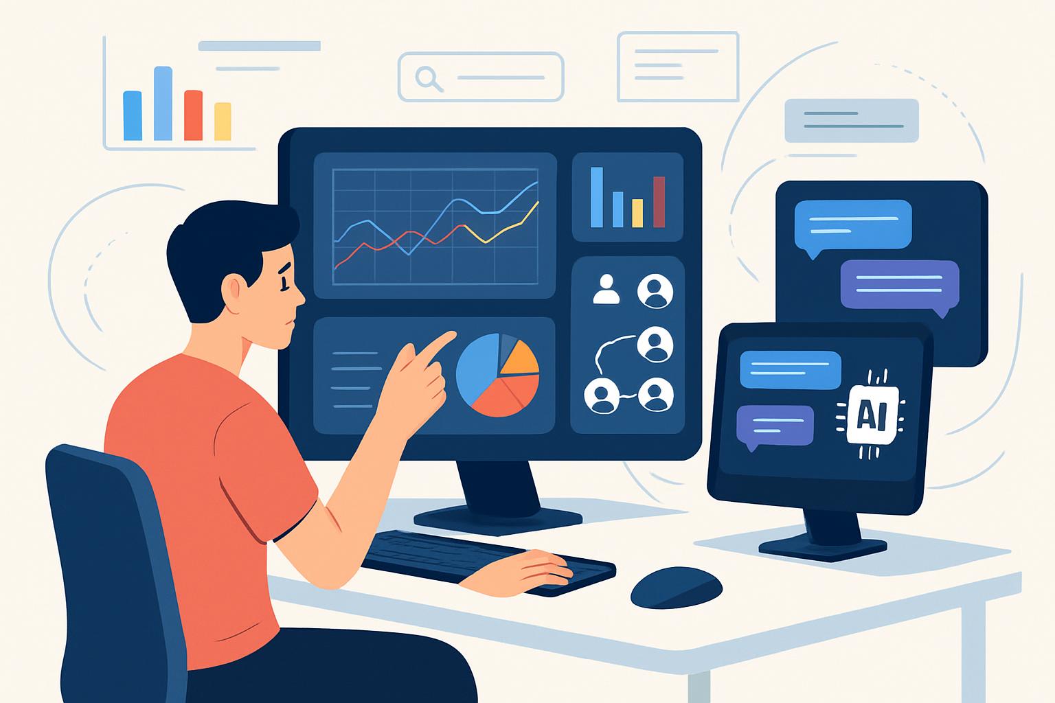 Creare dashboard interattive per il controllo degli agenti AI