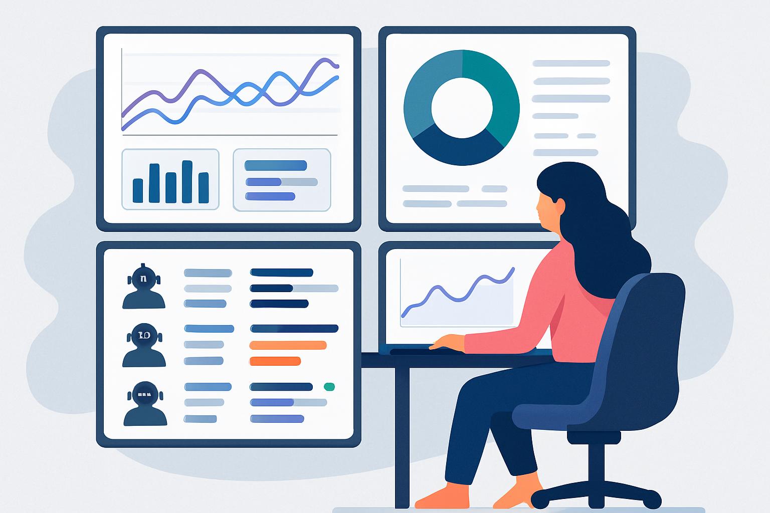 Monitoraggio continuo degli agenti AI con dashboard personalizzate