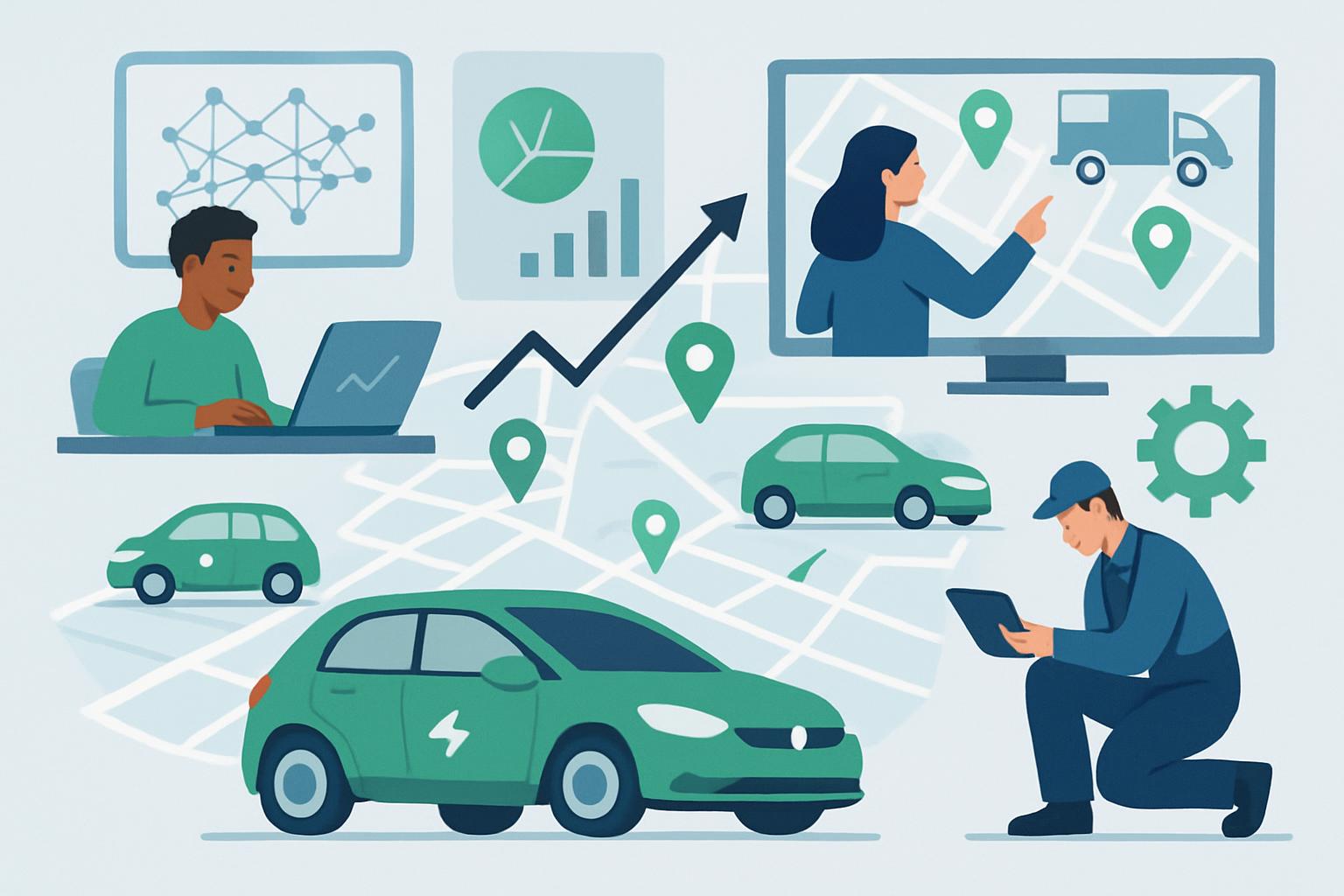 Ottimizzare la gestione delle flotte di veicoli elettrici condivisi con algoritmi predittivi