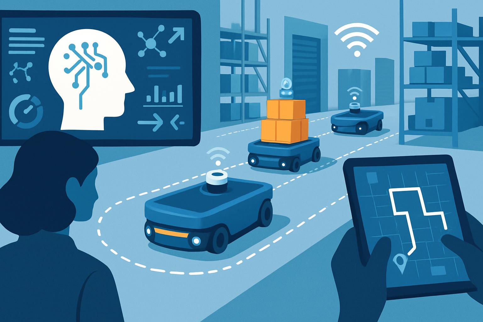 Soluzioni di intelligenza artificiale per la gestione delle flotte di robot mobili