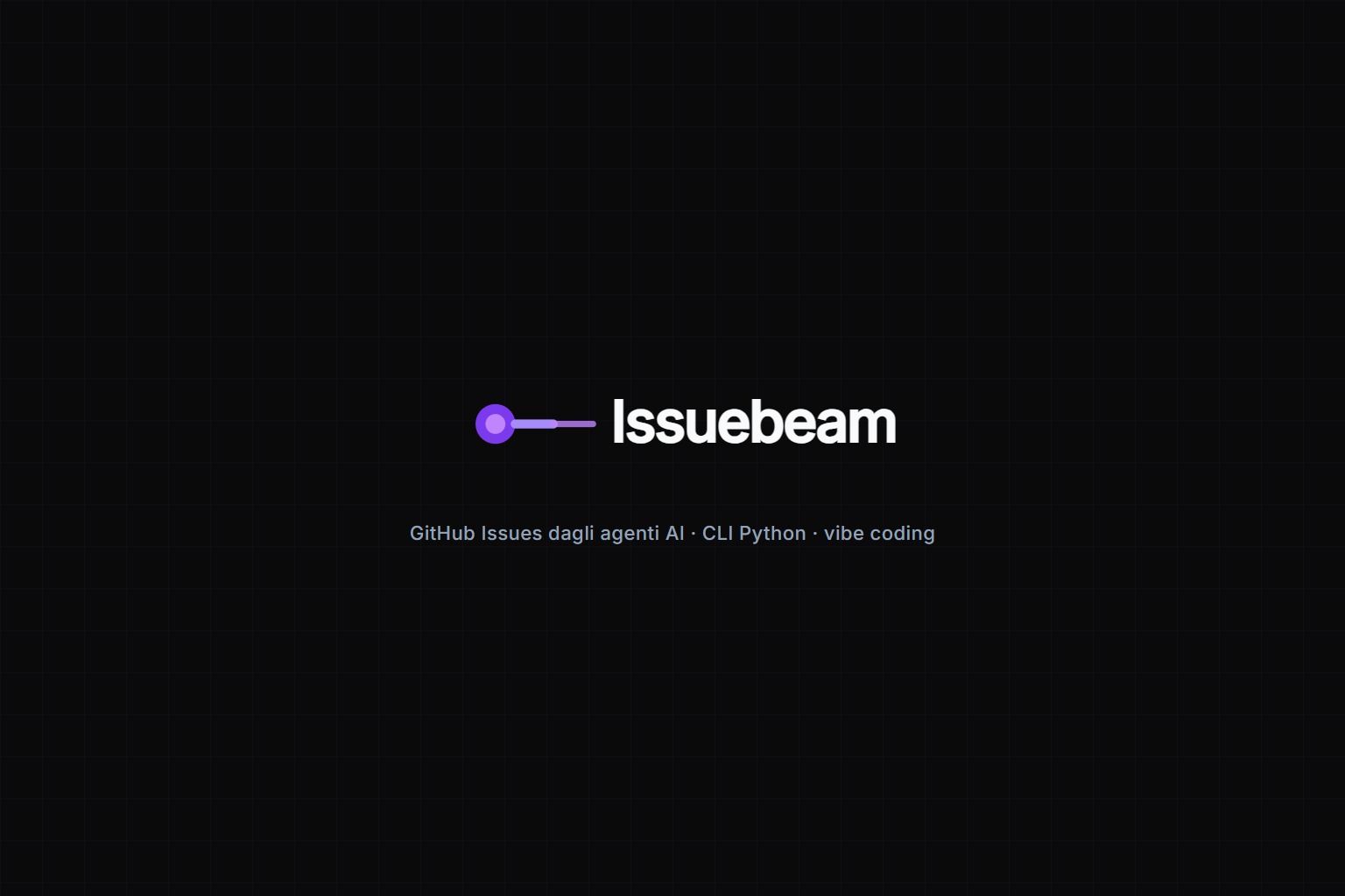 Issuebeam – GitHub Issues dagli Agenti AI